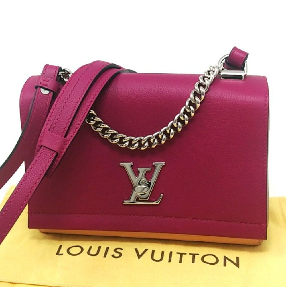🎉HP🎉Louis Vuitton Lockme BB II AUTHENTIC Venus Purple Silver Hardware Rare!